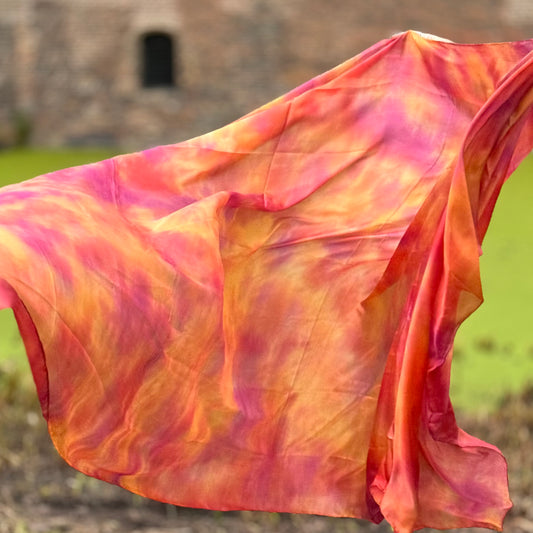 Seidenschleier Tie Dye Frühling